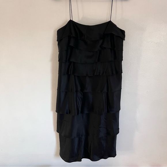 [Kay Unger] Black Cocktail Silk Dress - Picture 2 of 14